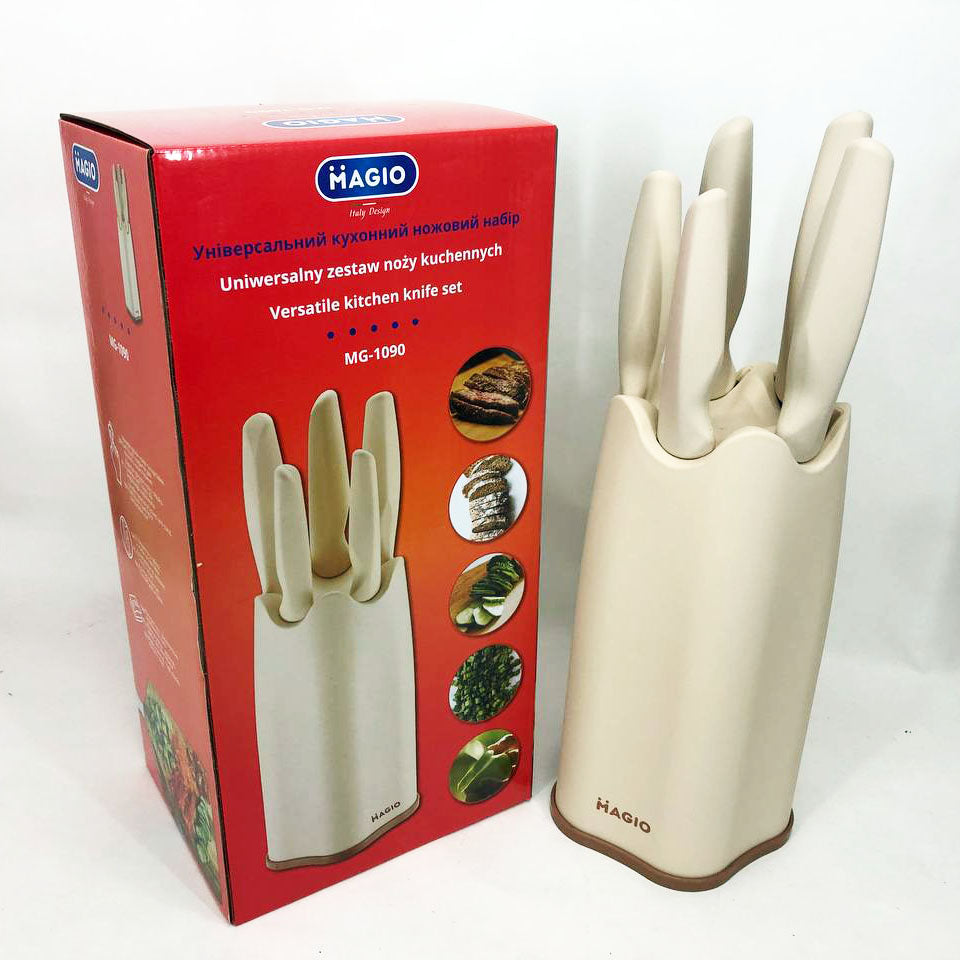 Набор ножей универсальный кухонный Magio MG-1090, поварские кухонные ножи набор, кухонные ножи