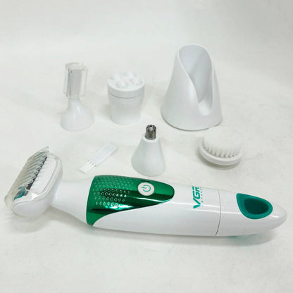 Набор VGR V-720 5 в 1 для ухода, триммер для носа, бровей, тела, устройство для чистки лица, массажер