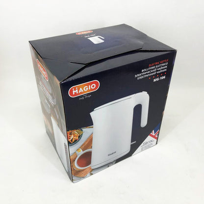Электрочайник MAGIO MG-106, дисковый 1.5Л, стильный электрический чайник, маленький электрочайник