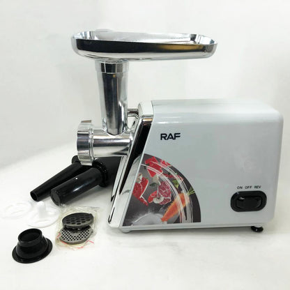 Электрическая мясорубка RAF R.3368 2500W Нержавеющая сталь, мясорубка электрическая металл