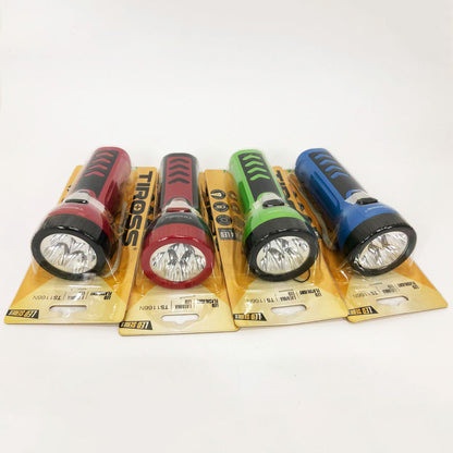 Ліхтарик TIROSS TS-1166, Ліхтарик світлодіодний для туриста, Ліхтарик із зарядкою від мережі. Колір: мікс