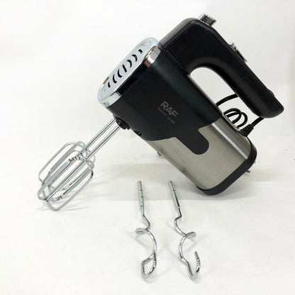 Миксер ручной на кухню RAF R-6630 5 скоростей 2 насадки 300 W, двухвенчиковый миксер, миксер для взбивания