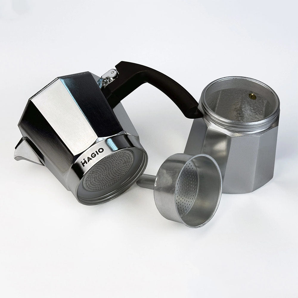 Гейзерная кофеварка Magio MG-1003 450 мл, кофеварка для индукционной плиты, гейзер для кофе