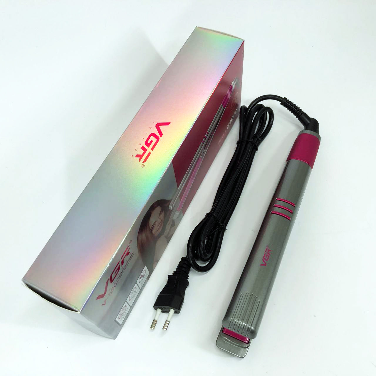 Утюжок выпрямитель для волос VGR V-580, Гофре плойка утюжок для волос, Маленькая плойка