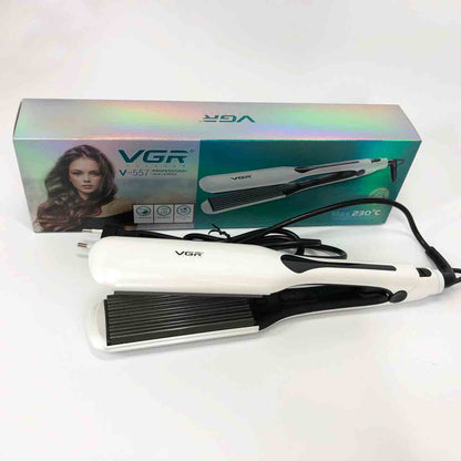 Широкая плойка гофре для прикорневого объема VGR V-557 70 Вт с дисплеем и 14 температурными режимами