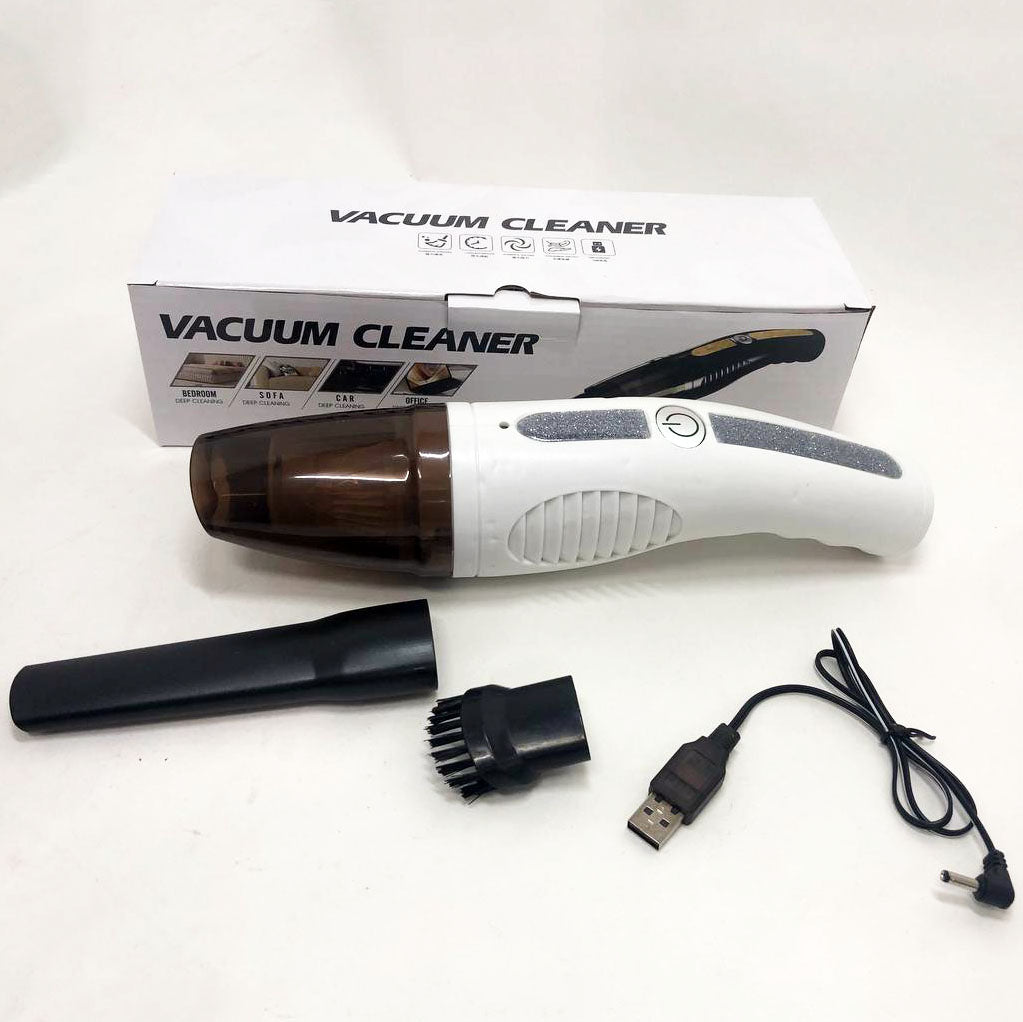 Пылесос автомобильный Car Vacuum Cleaner HY05 на АККУМУЛЯТОРЕ. Цвет: белый