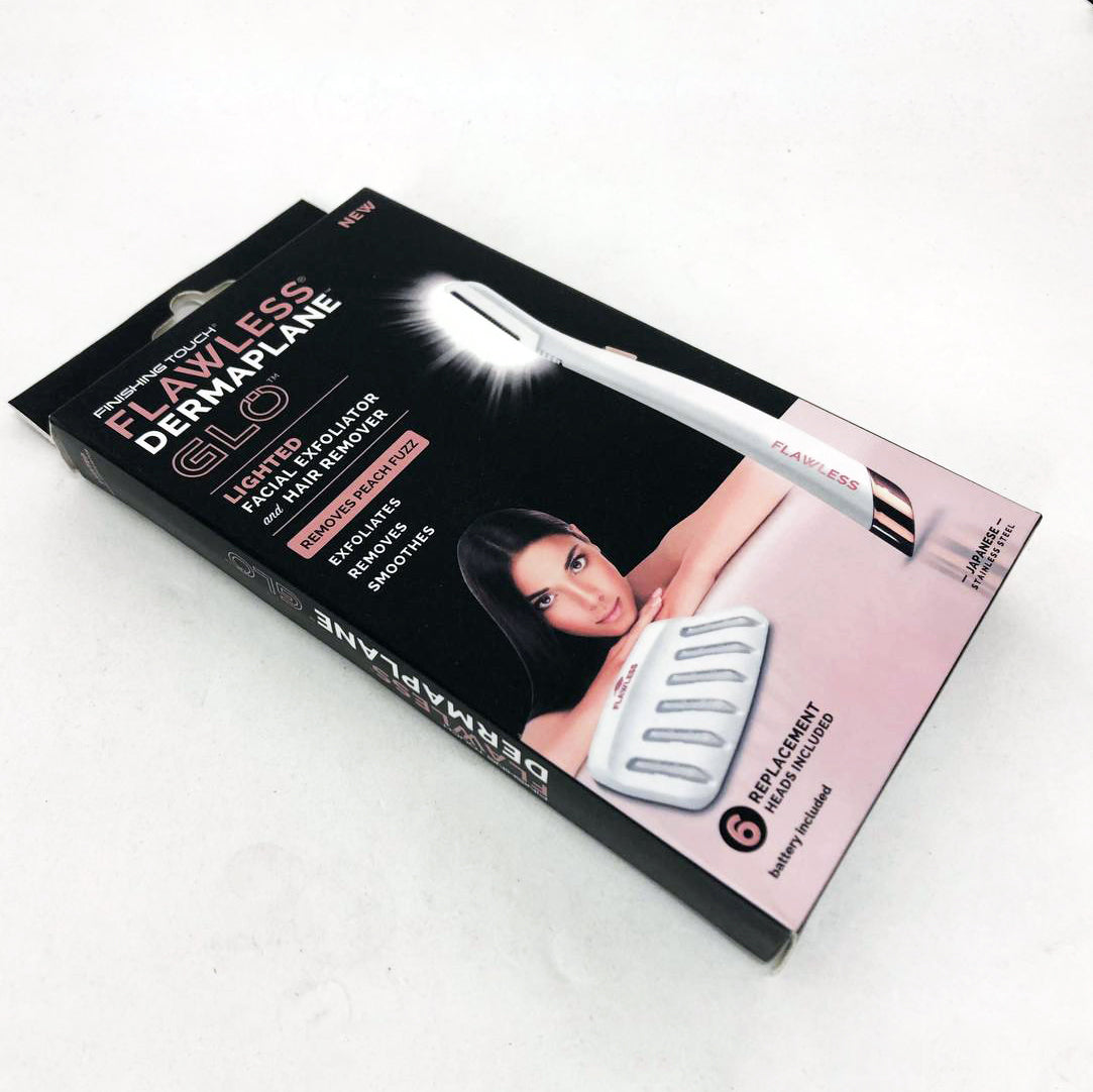 Триммер-эпилятор женский для лица Flawless Dermaplane Glo, эпилятор для интимных зон