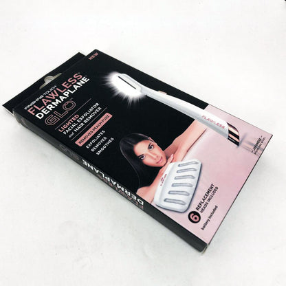 Триммер-эпилятор женский для лица Flawless Dermaplane Glo, эпилятор для интимных зон