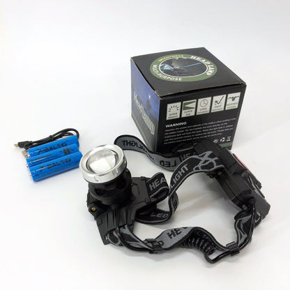 Фонарик на голову Bailong BL-8070-P50, LED налобный аккумуляторный фонарь, фонарь на голову для рыбалки