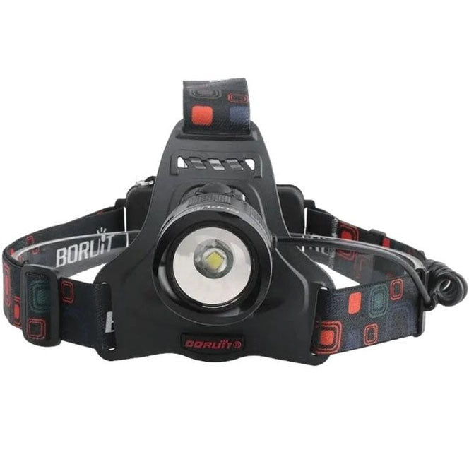 Налобный фонарь Bailong BL-T32-P50, мощный налобный светодиодный фонарик на голову, три режима
