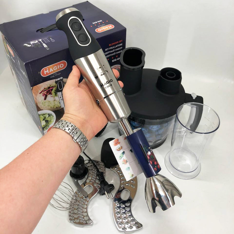 Блендер MAGIO MG-642, блендер для детского пюре, блендер для дома, блендер для кухни, электрический