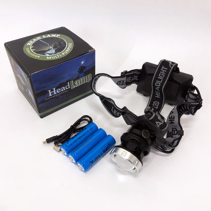 Фонарик на голову Bailong BL-8070-P50, LED налобный аккумуляторный фонарь, фонарь на голову для рыбалки