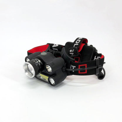 Фонарик налобный Bailong BL-T64-T6+4XPE, светодиодный фонарь на лоб, мощный налобный фонарь для рыбалки