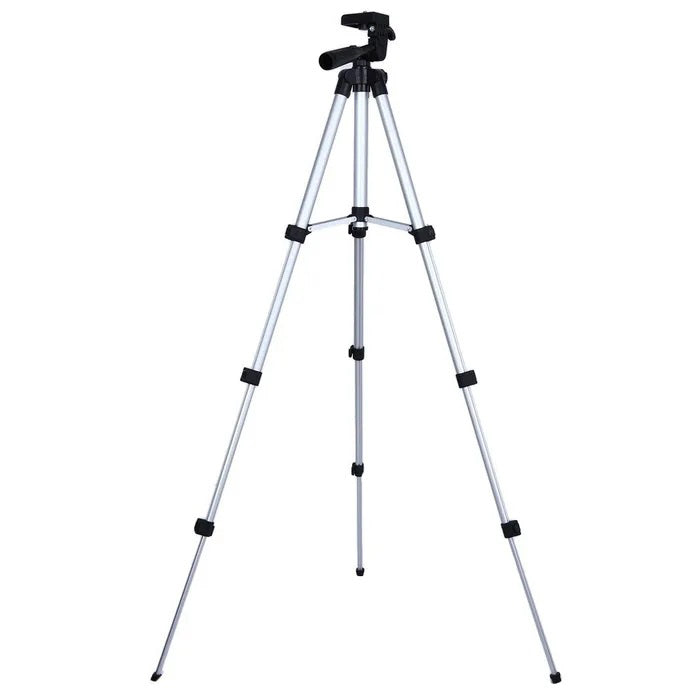 Штатив для телефона и фотоаппарата Tripod 3110 PRO портативный трипод 0,35-1.02м высота. Цвет: серебряный