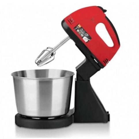 Миксер ручной с чашей Domotec R6637R 2 литра 250 W, Миксер стационарный с чашей из нержавейки