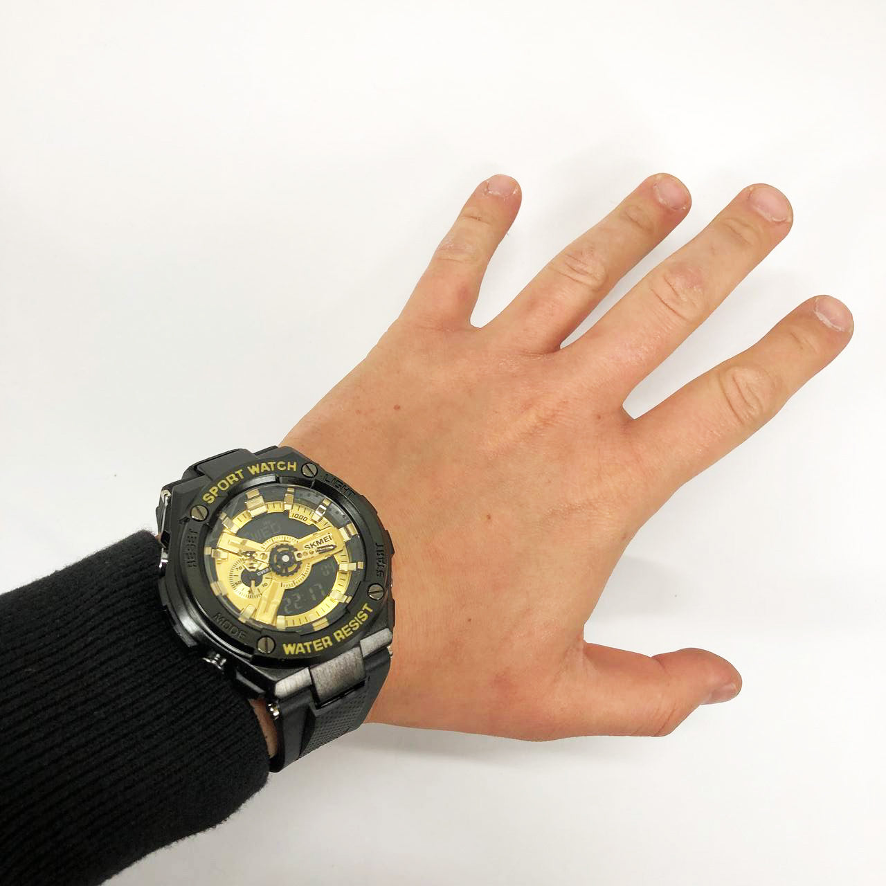 Часы наручные мужские SKMEI 2101BKGD, армейские часы противоударные, оригинальные мужские часы спортивные