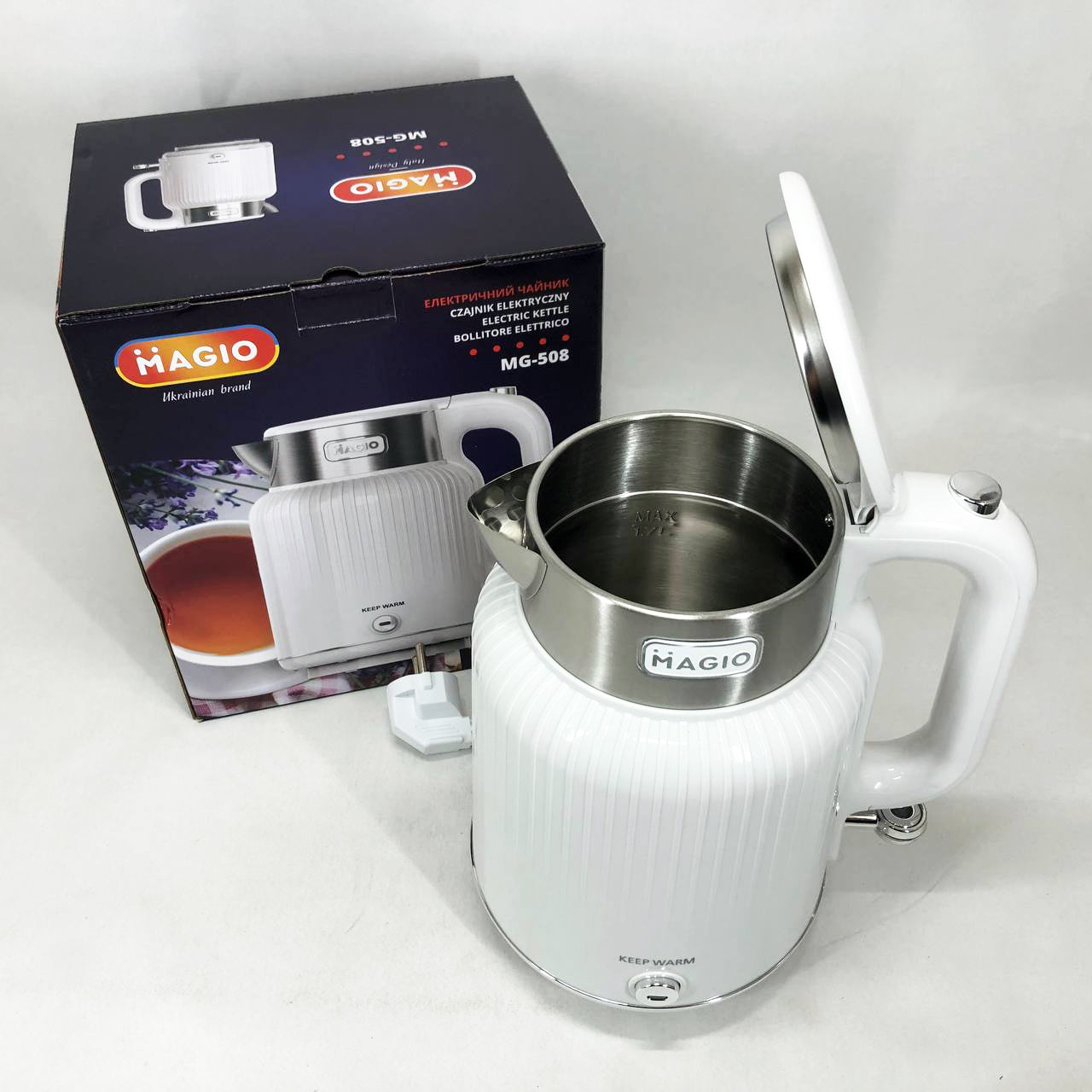 Электрочайник Magio MG-508, Хороший электрический чайник, Чайник електро, Стильный электрический чайник