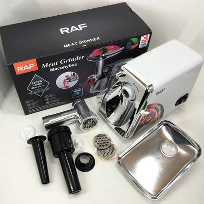 Электрическая мясорубка RAF R.3368 2500W Нержавеющая сталь, мясорубка электрическая металл