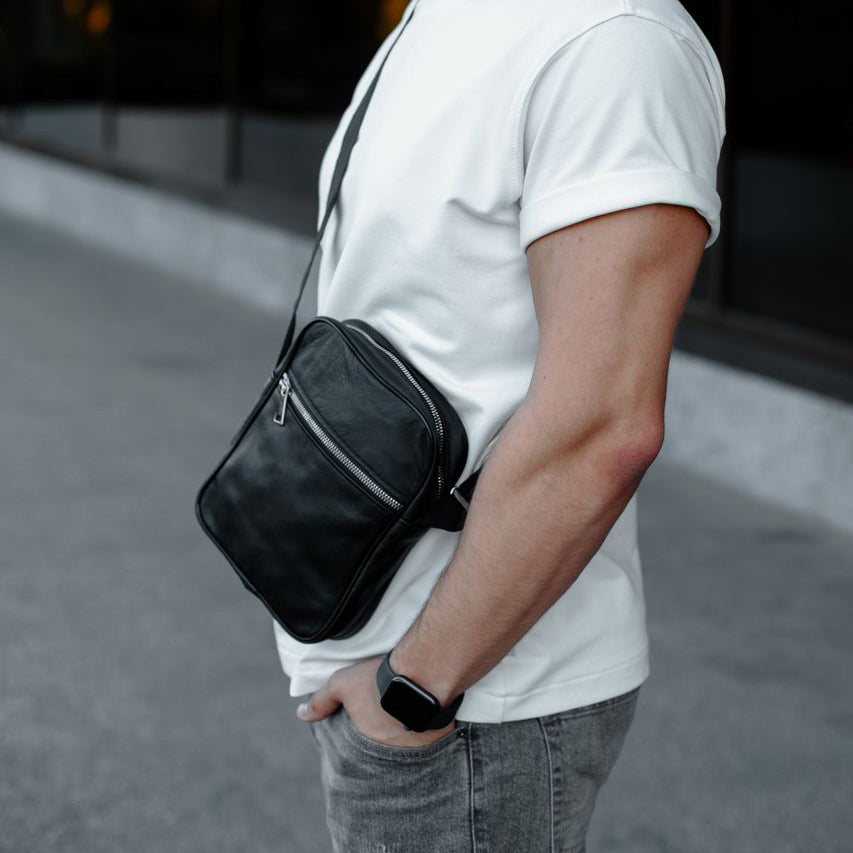 Мужские сумки через плечо, Мужская кожаная сумка, Повседневная сумка-мессенджер, Сумка-мессенджер