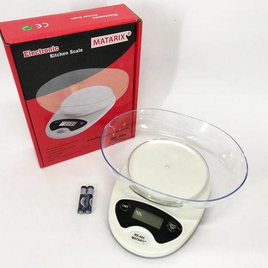 Весы кухонные Matarix MX-404 Электронные С Чашей Кухонные до 7 кг Кухонные весы для взвешивания продуктов
