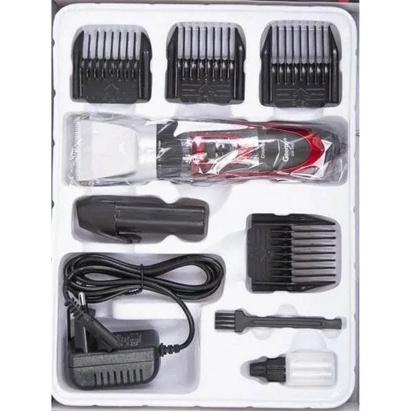 Профессиональная машинка для стрижки волос GEMEI GM-550 с двумя аккумуляторами, Бритва триммер для бороды