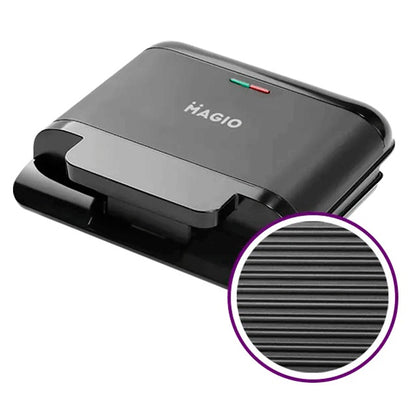 Бутербродница MAGIO MG-378 750 Вт c антипригарным покрытием, Настольный гриль электрический-прижимной