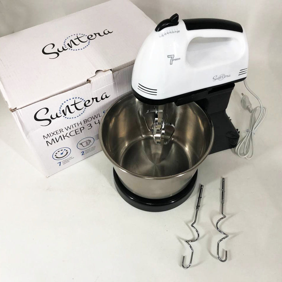 Миксер/Блендер Suntera SMX-504 стационарный миксер, миксер тестомес для дома, миксер планетарный комбайн