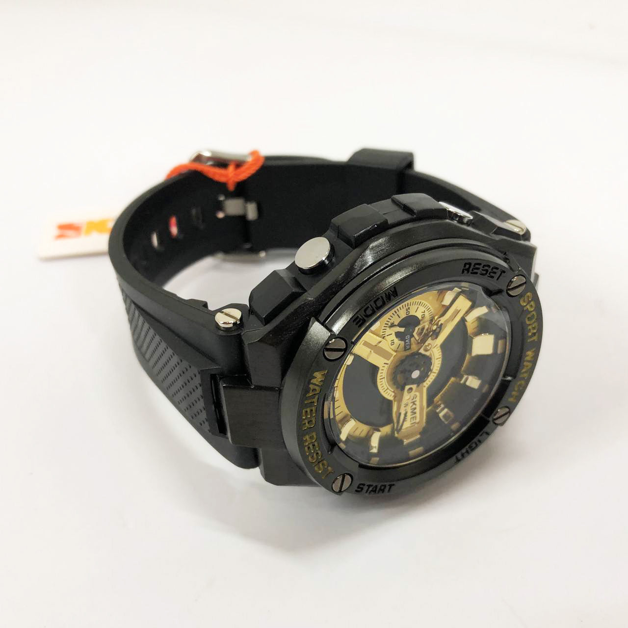 Часы наручные мужские SKMEI 2101BKGD, армейские часы противоударные, оригинальные мужские часы спортивные