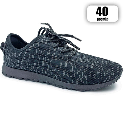 Мужские кроссовки сетка 40 размер. Эспадрильи мужские | Легкие летние черные кроссовки. Модель 74612. Цвет: черный