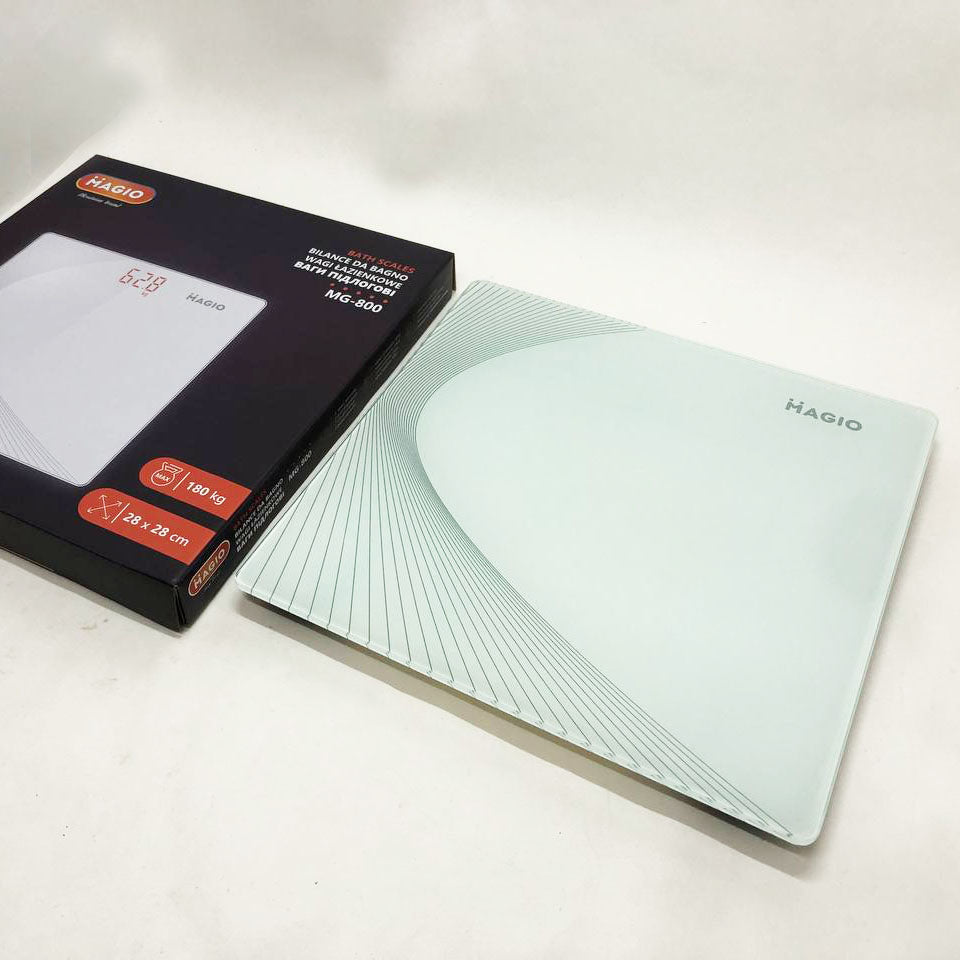 Весы напольные электронные стекло Magio MG-800, Весы для взвешивания людей, Весы бытовые напольные