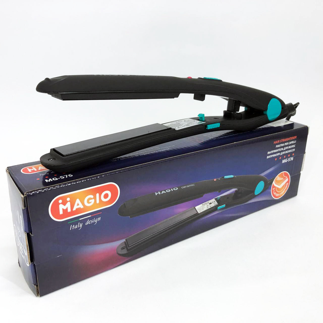 Выпрямитель для волос MAGIO MG-576, Гофре плойка утюжок для волос, Профессиональный утюжок