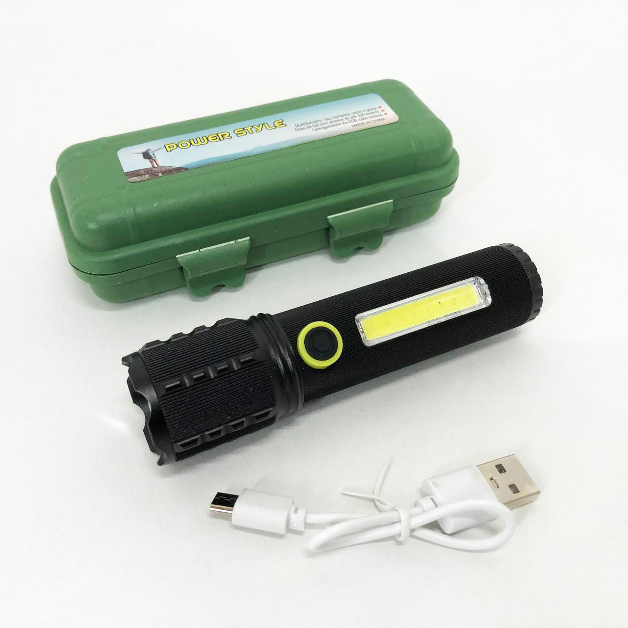 Фонарик ручной аккумуляторный C71/C81-P50-COB, Фонарик светодиодный ручной аккумуляторный портативный