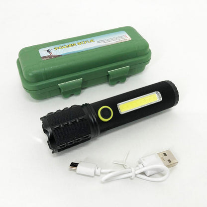 Фонарик ручной аккумуляторный C71/C81-P50-COB, Фонарик светодиодный ручной аккумуляторный портативный