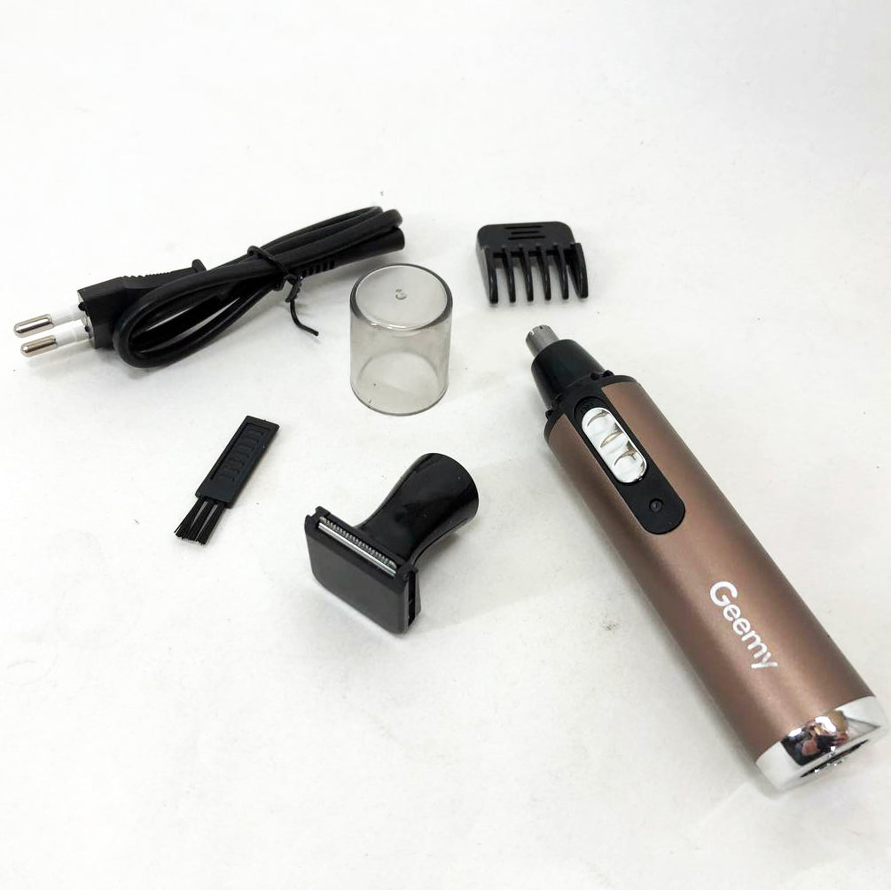 Триммер GEMEI GM-3112 2в1, электробритва с насадками для бороды, тример для бороды, триммер беспроводной