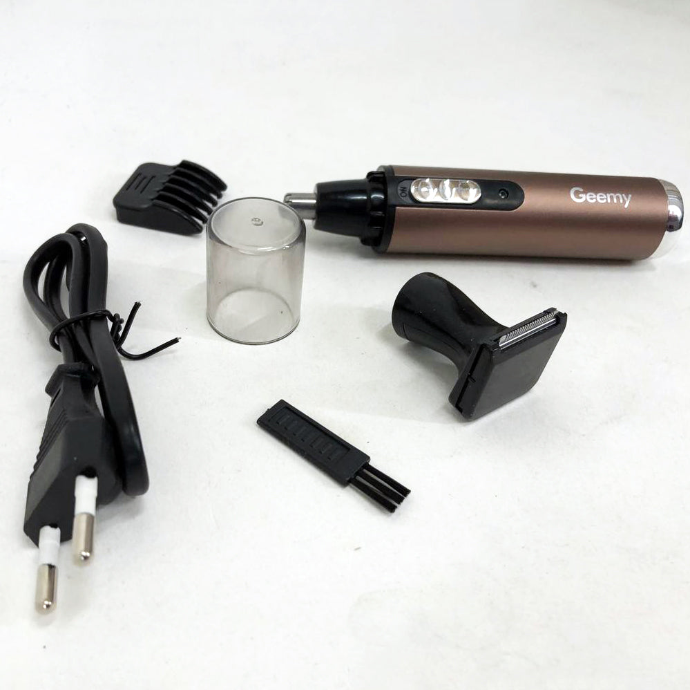 Триммер GEMEI GM-3112 2в1, электробритва с насадками для бороды, тример для бороды, триммер беспроводной