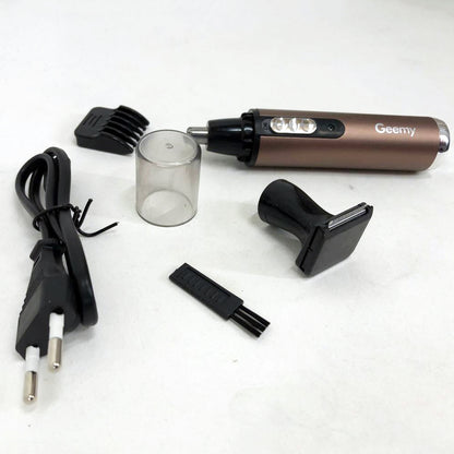 Триммер GEMEI GM-3112 2в1, электробритва с насадками для бороды, тример для бороды, триммер беспроводной