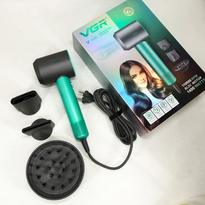 Фен професійний VGR V-440. Цвет: зеленый