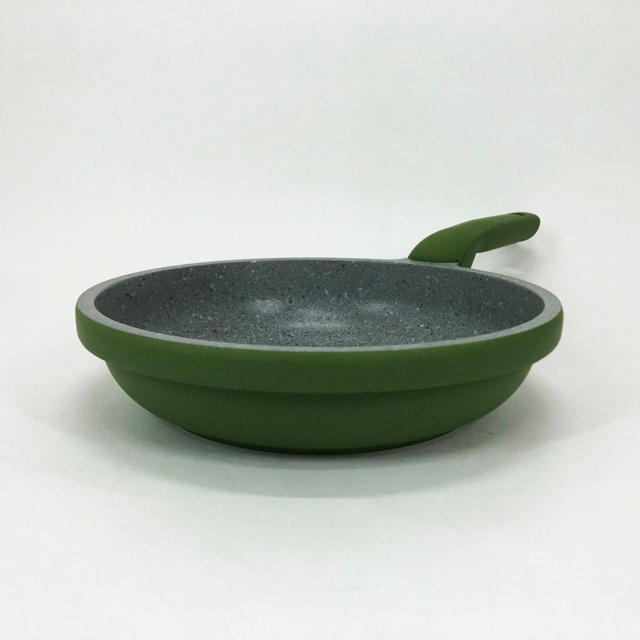 Сковорода Con Brio CB-2026 Eco Granite Premium 20 см, сковорода качественная на плиту. Цвет: зеленый