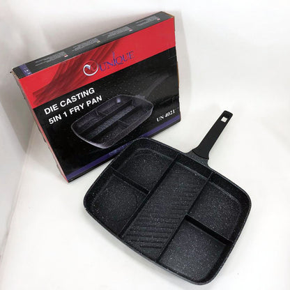 Сковорода с гранитным покрытием 5в1 UNIQUE UN-4021 38*31см антипригарная