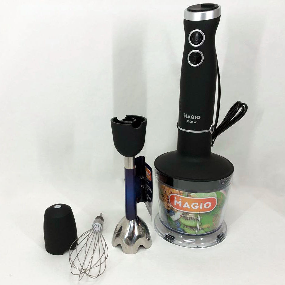 Блендер MAGIO MG-655, портативный блендер для смузи, ручной погружной блендер, электрический блендер