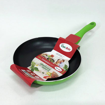 Сковорода Con Brio CB-2014 с антипригарным покрытием Pfluon 20 см. Цвет: зеленый
