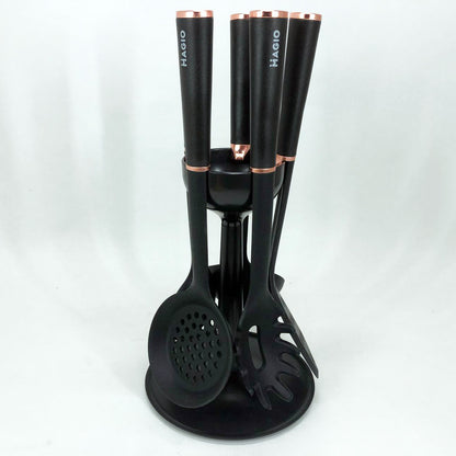 Набор кухонных принадлежностей MAGIO MG-1140, набор поварешек на подставке кухонный набор лопаток