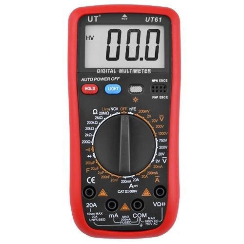 Мультиметр цифровой Digital UT 61 профессиональный тестер вольтметр, качественный мультиметр, цифровой