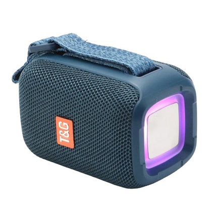 Портативна Bluetooth колонка TG339 5W з RGB підсвічуванням, Bluetooth колонка для вулиці. Колір: синій