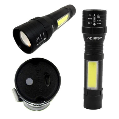 Фонарь карманный с металлическим корпусом Police Bailong BL-T6-19, мощный аккумуляторный лед фонарик