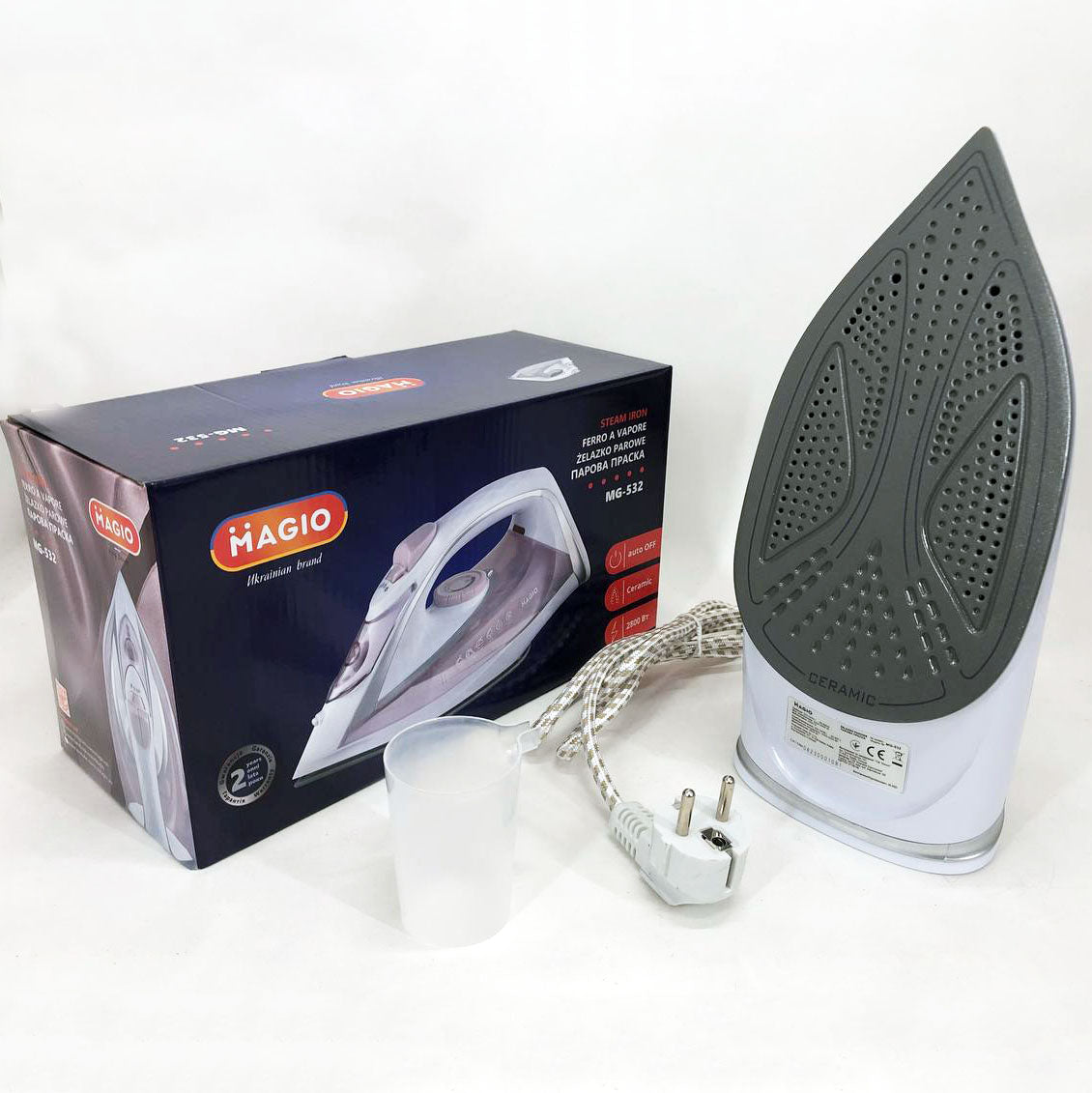 Утюг MAGIO MG-532, утюг электрический паровой, паровой утюг отпариватель, профессиональный паровой утюг