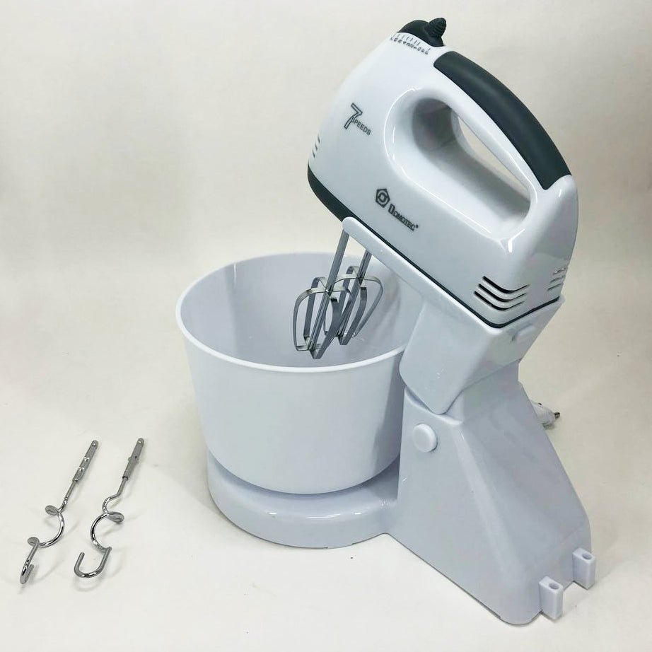 Міксер побутовий 7 швидкостей із чашею 2 л Domotec MS-1366, міксер кухонний стаціонарний, кухонний тістоміс