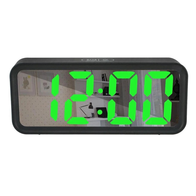 Часы настольные DT-6508 с будильником и USB зарядкой с зеленой подсветкой, лед часы настольные