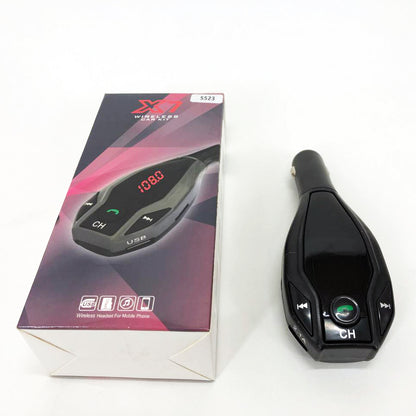 Автомобильный трансмиттер FM MOD. X7 BT модулятор Bluetooth Золотой, ФМ модулятор в машину. Цвет: черный