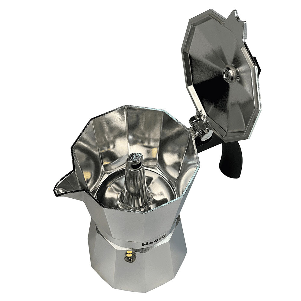 Гейзерная кофеварка Magio MG-1003 450 мл, кофеварка для индукционной плиты, гейзер для кофе